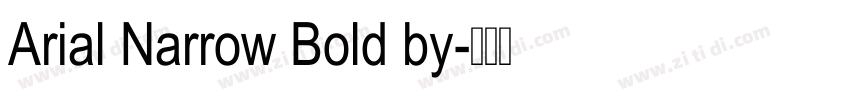 Arial Narrow Bold by字体转换